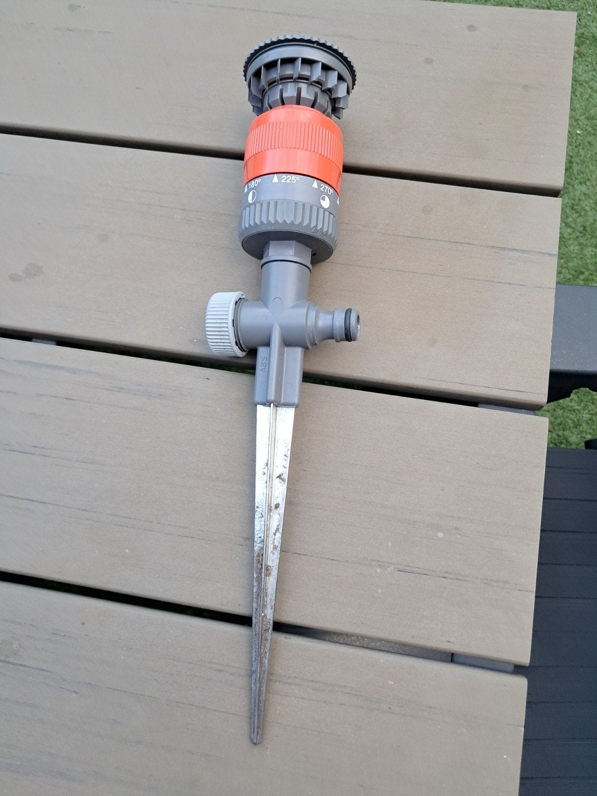 Gardena Turbinesproeier met grondpen., Ophalen of Verzenden, Gebruikt, Turbinesproeier