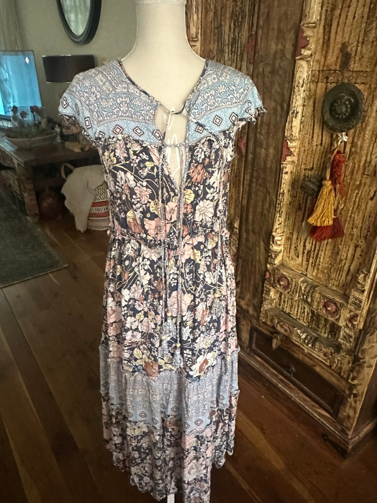 Ibiza jurk XL, Kleding | Dames, Ophalen of Verzenden, Zo goed als nieuw, Maat 46/48 (XL) of groter, Onder de knie