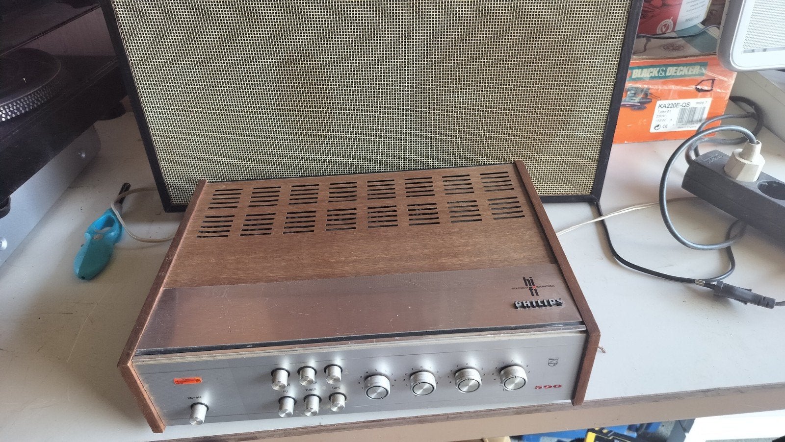 Dual 1210 Platenspeler met Philips Versterker en Speakers, Ophalen of Verzenden