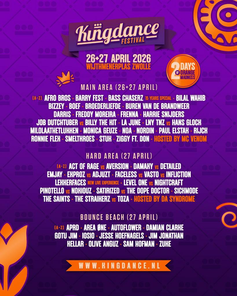 KINGDANCE 27 April, Tickets en Kaartjes, Evenementen en Festivals, Eén persoon
