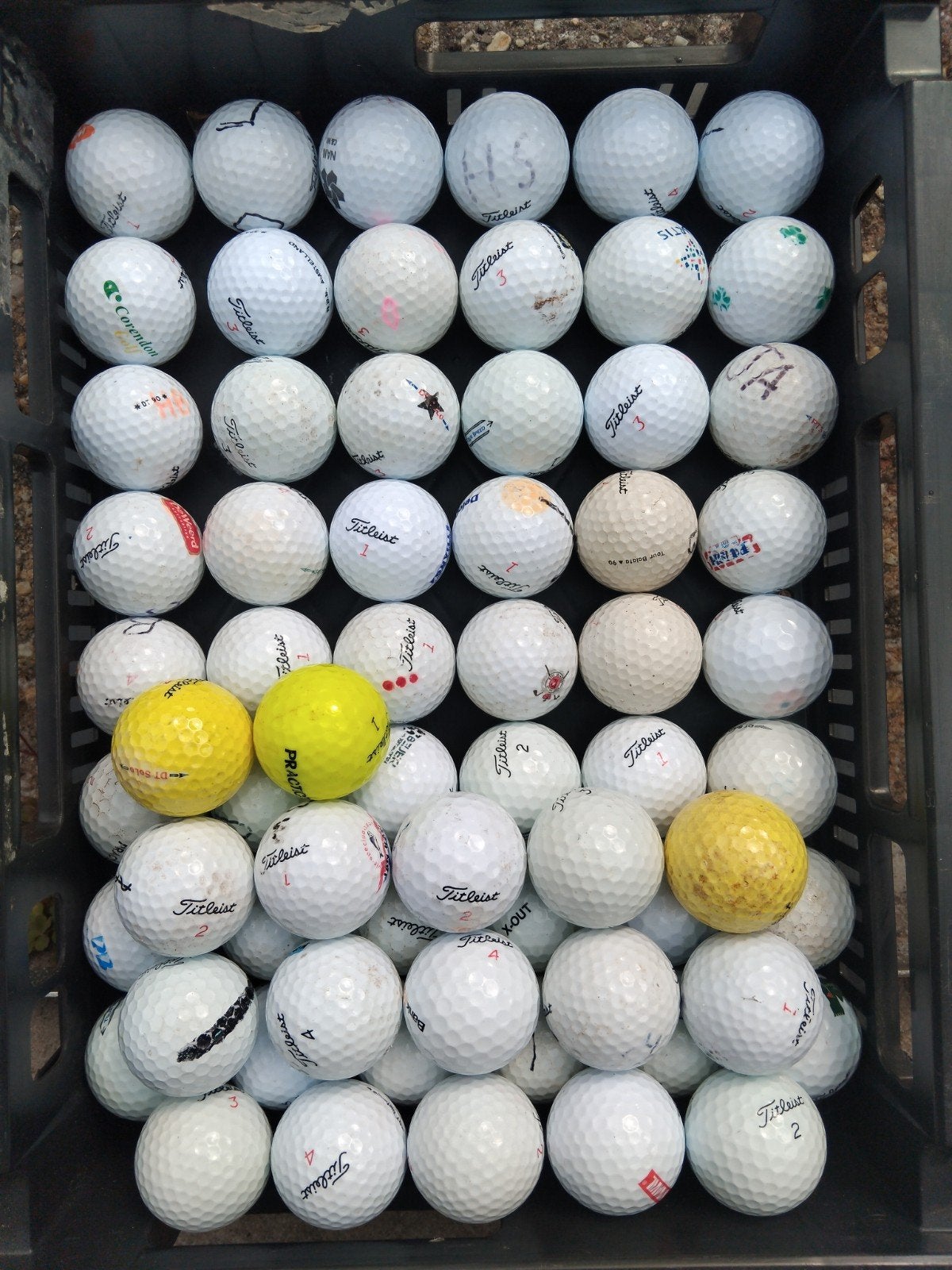 Golfballen Titleist mix, Ophalen of Verzenden, Gebruikt, Bal(len)