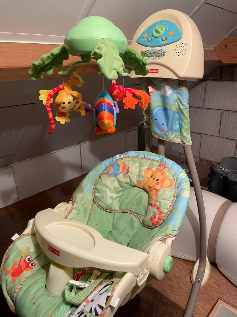 Fisher-Price baby schommelstoel, Kinderen en Baby's, Wipstoeltjes, Fisher-Price, Gebruikt, Schommelstoel, Ophalen of Verzenden