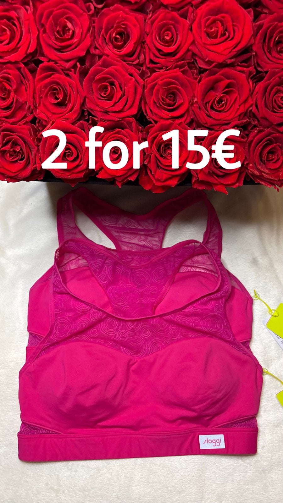 2x Sloggi sport BH roze maat S, Kleding | Dames, Ondergoed en Lingerie, Verzenden, Roze, BH