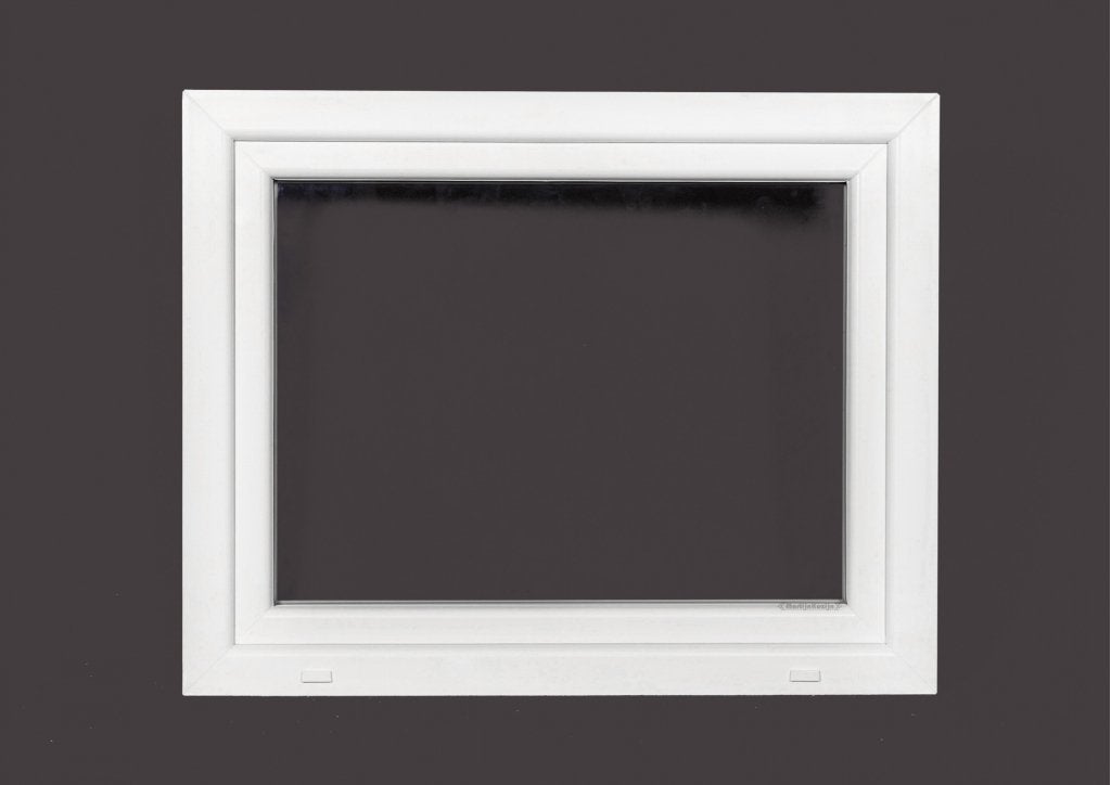 Kunststof Kozijn Draaikiep  B100 H90cm Wit, Niet ingevuld, Kunststof, Raamkozijn, Niet ingevuld