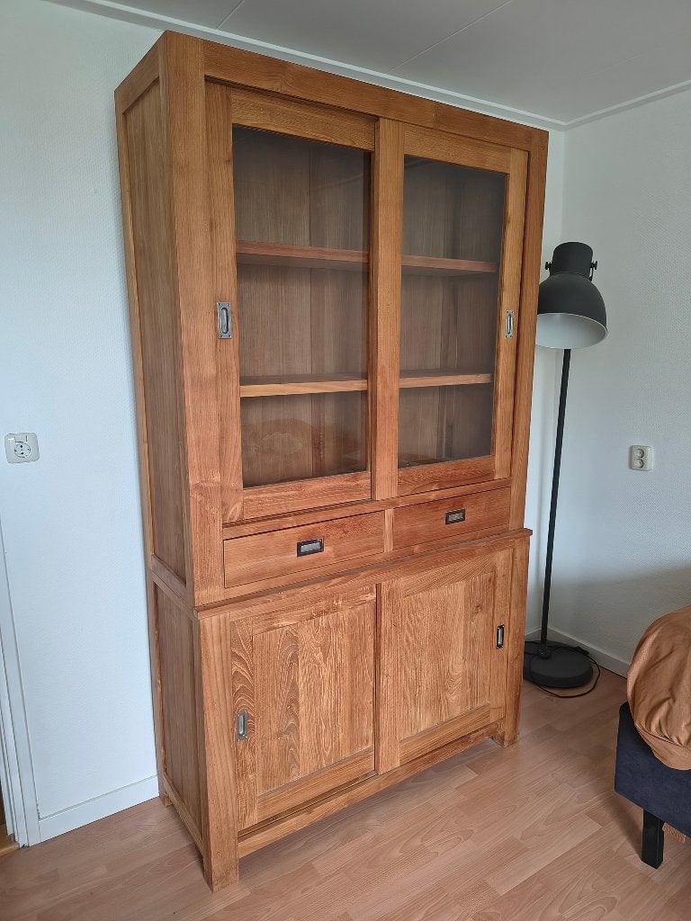Buffetkast, teakhout., Ophalen, Gebruikt, 100 tot 150 cm, 200 cm of meer