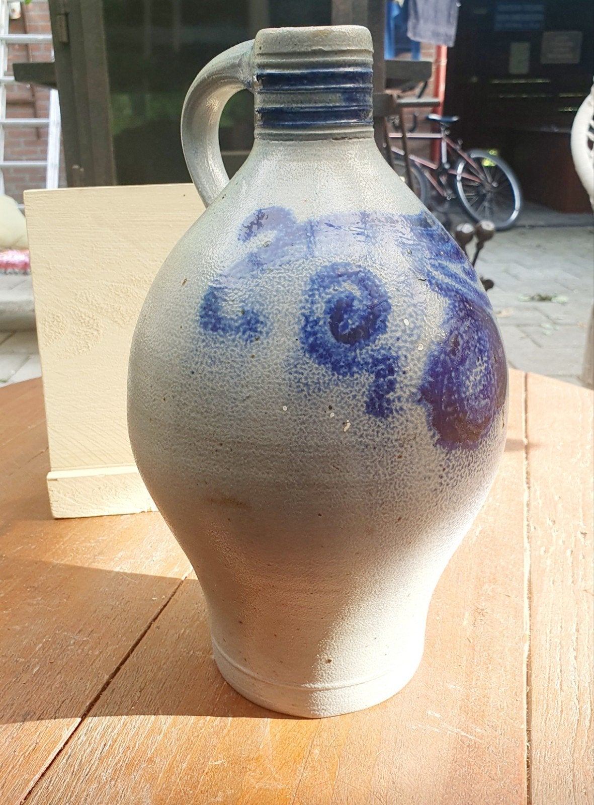 Antieke Keulse kruik 30 cm - Westerwald steengoed, Ophalen of Verzenden