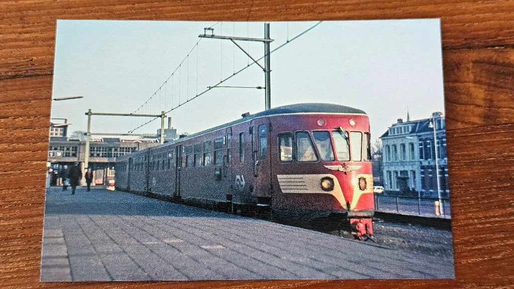 Foto TREIN NS Nederlandse Spoorwegen Diesel DE2 Plan X, Verzamelen, Spoorwegen en Tramwegen, Verzenden, Gebruikt, Trein, Overige typen