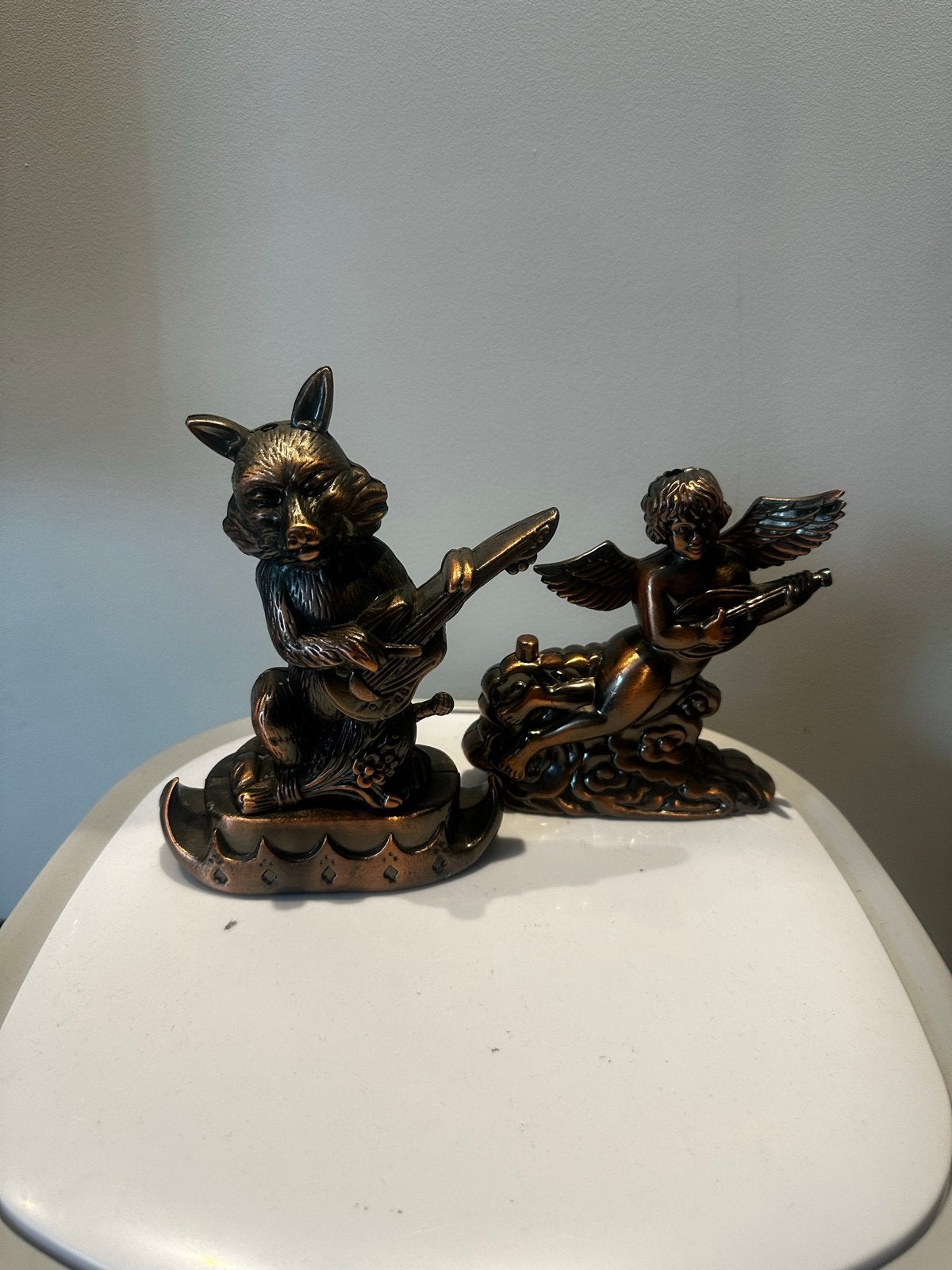 Unieke decoratieve aanstekers: Vos en Engel, Verzamelen, Rookartikelen, Aanstekers en Luciferdoosjes, Ophalen of Verzenden, Gebruikt
