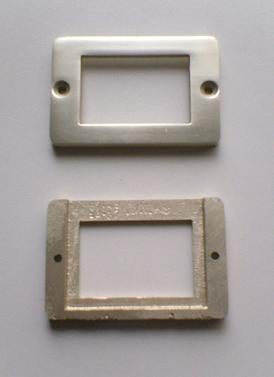 etiketraam etikethouder aluminium, Ophalen of Verzenden, Nieuw
