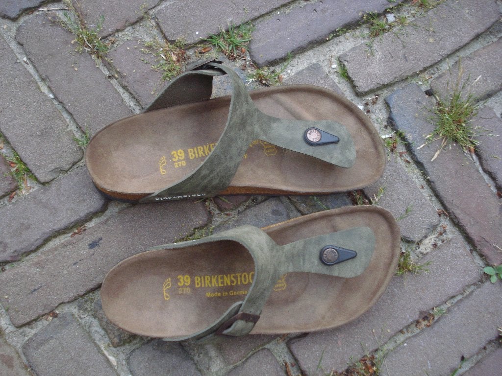 BIRKENSTOCK GIZEH GROEN 39 NU GRATIS VERZENDING PER POST, Slippers, Verzenden, Nieuw, Groen