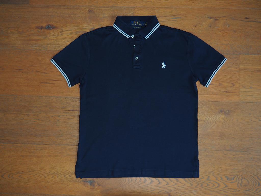 Blauwe polo van Ralph Lauren maat 176 (S), Ophalen of Verzenden, Zo goed als nieuw, Shirt of Longsleeve, Jongen