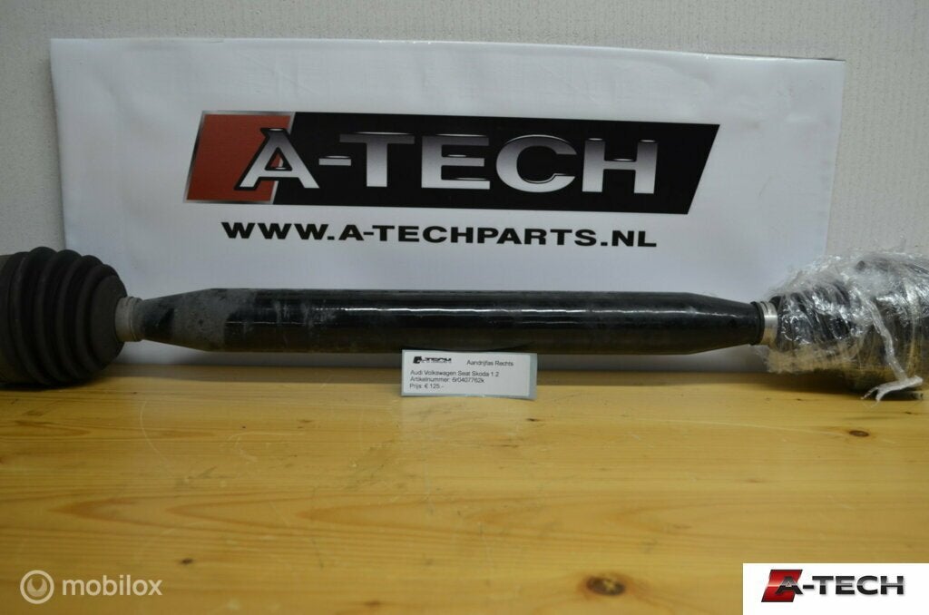 Aandrijfas rechtsvoor Audi A1 8X 1.2 TFSI 12-'18 6r0407762k, Audi, Gebruikt, Audi, Ophalen of Verzenden