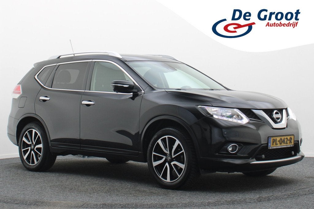 Nissan X-Trail 1.6 DIG-T N-Connecta 360 Camera, Panoramada, Auto's, Nissan, Voorwielaandrijving, 4 cilinders, Zwart, Origineel Nederlands
