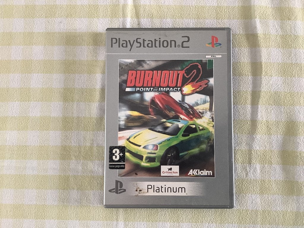 PS2 burn-out point of impact 2, Gebruikt, Racen en Vliegen, 2 spelers, Ophalen of Verzenden