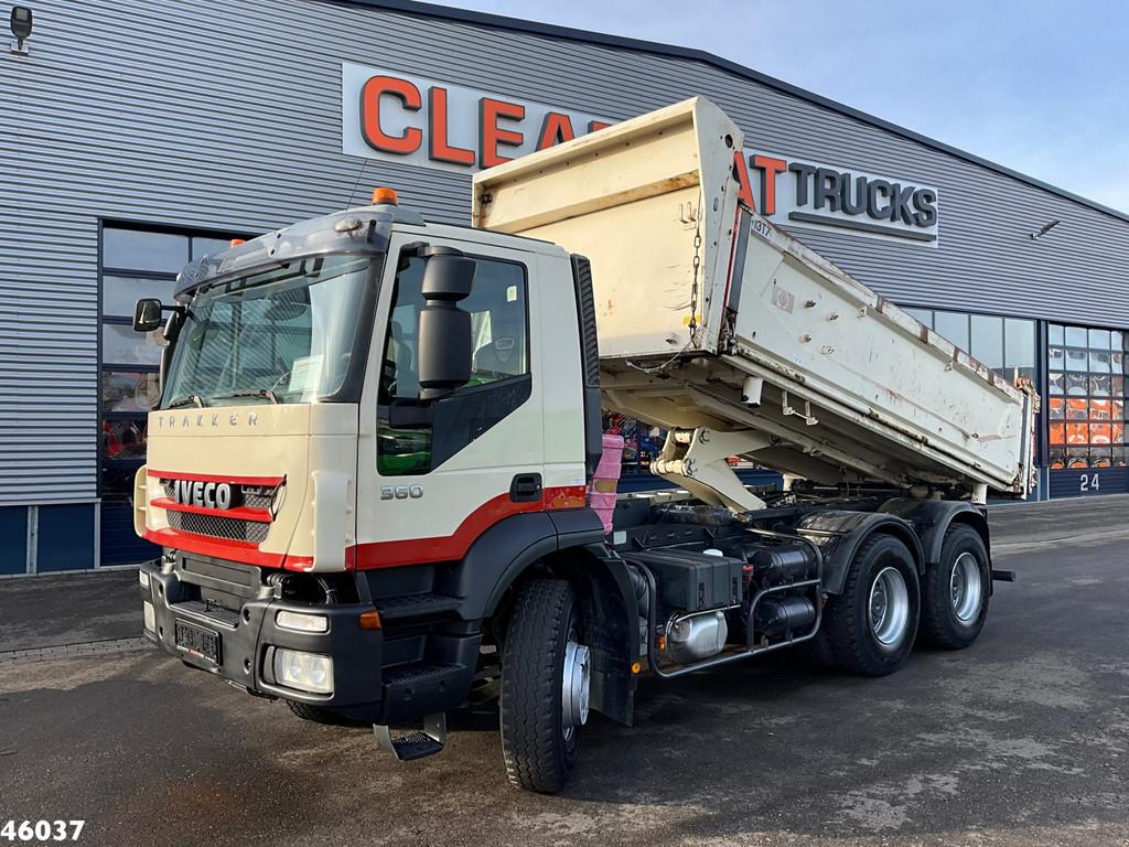 Iveco Trakker AD260T36 6x4 Kipper 12m³ Manual Full steel su, Iveco, 360 pk, 2 stoelen, Euro 4