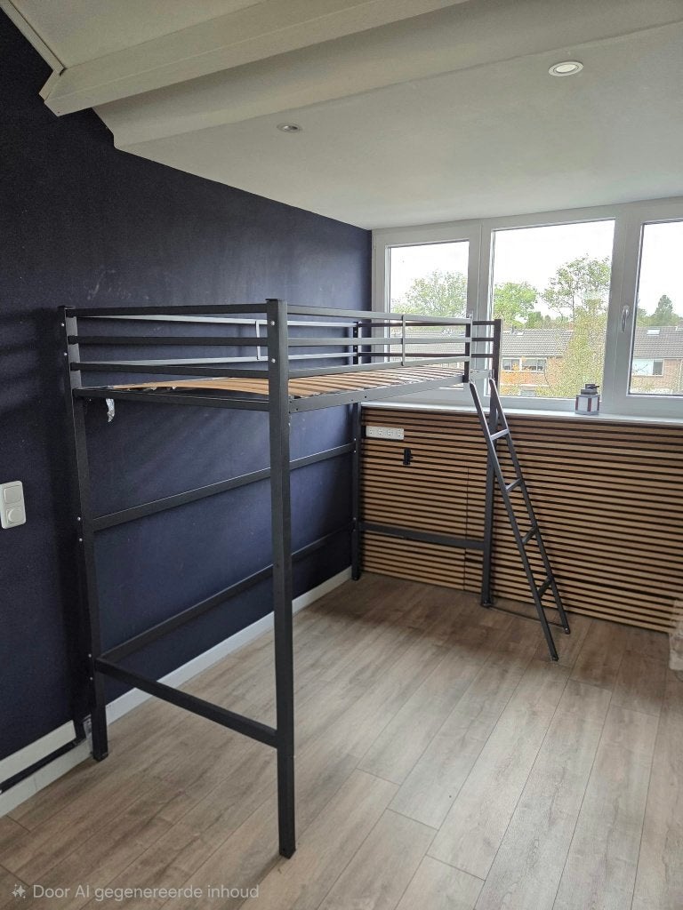 Hoogslaper antraciet, Ophalen, Gebruikt, Eenpersoons, 210 cm
