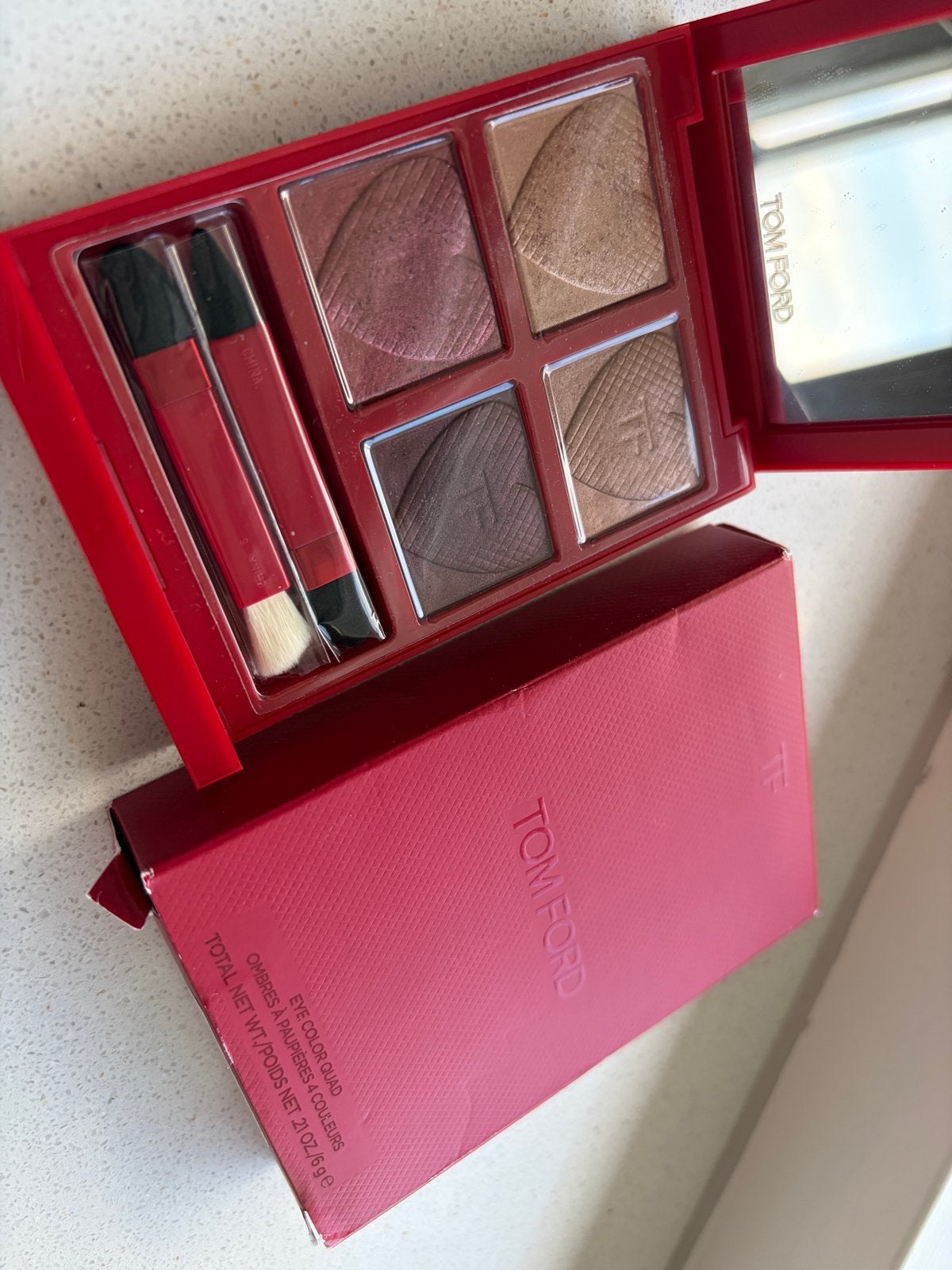 Tom Ford Eye Colour Quad - Honeymoon (Limited Edition), Ophalen of Verzenden, Zo goed als nieuw, Make-up, Overige kleuren