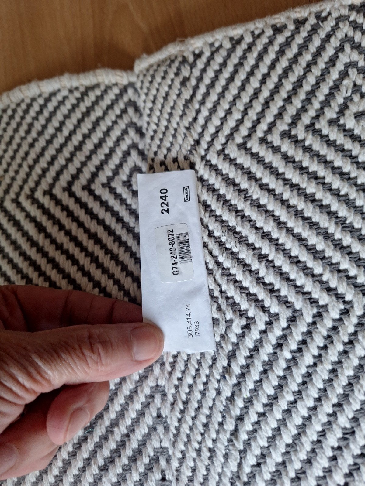 ikea vloerkleed, Gebruikt, Wit, 150 tot 200 cm, 200 cm of meer