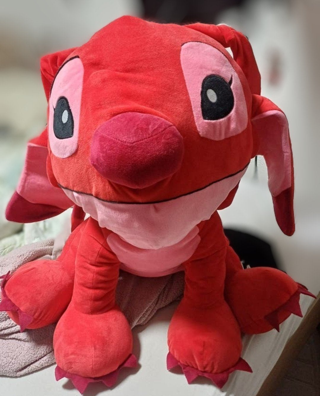 Grote rode Angel knuffel - Lilo & Stitch, Ophalen, Zo goed als nieuw, Overige typen