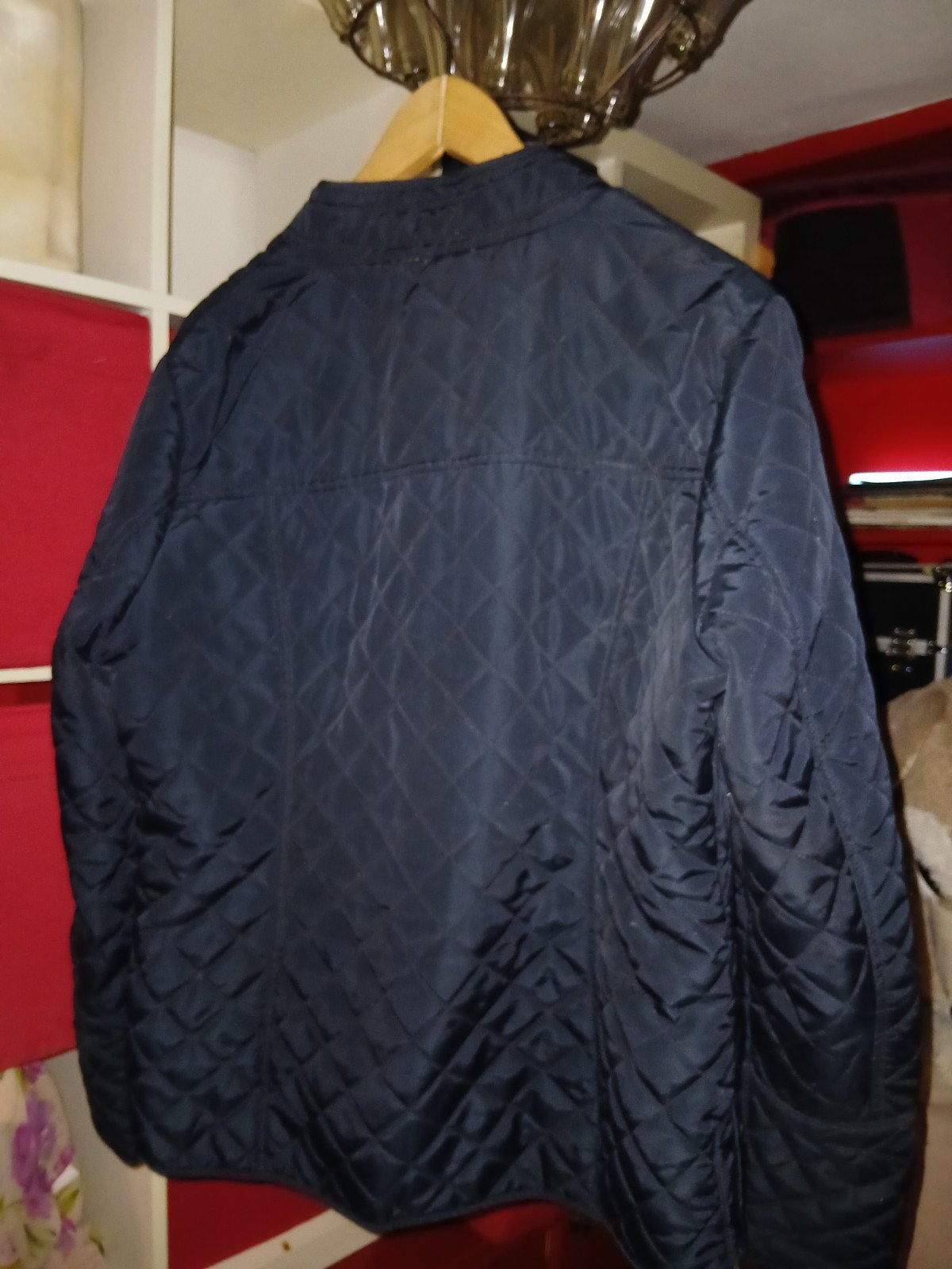 Donkerblauwe gewatteerde jas van Atmosphere, Kleding | Dames, Atmosphere, Blauw, Maat 46/48 (XL) of groter, Ophalen of Verzenden