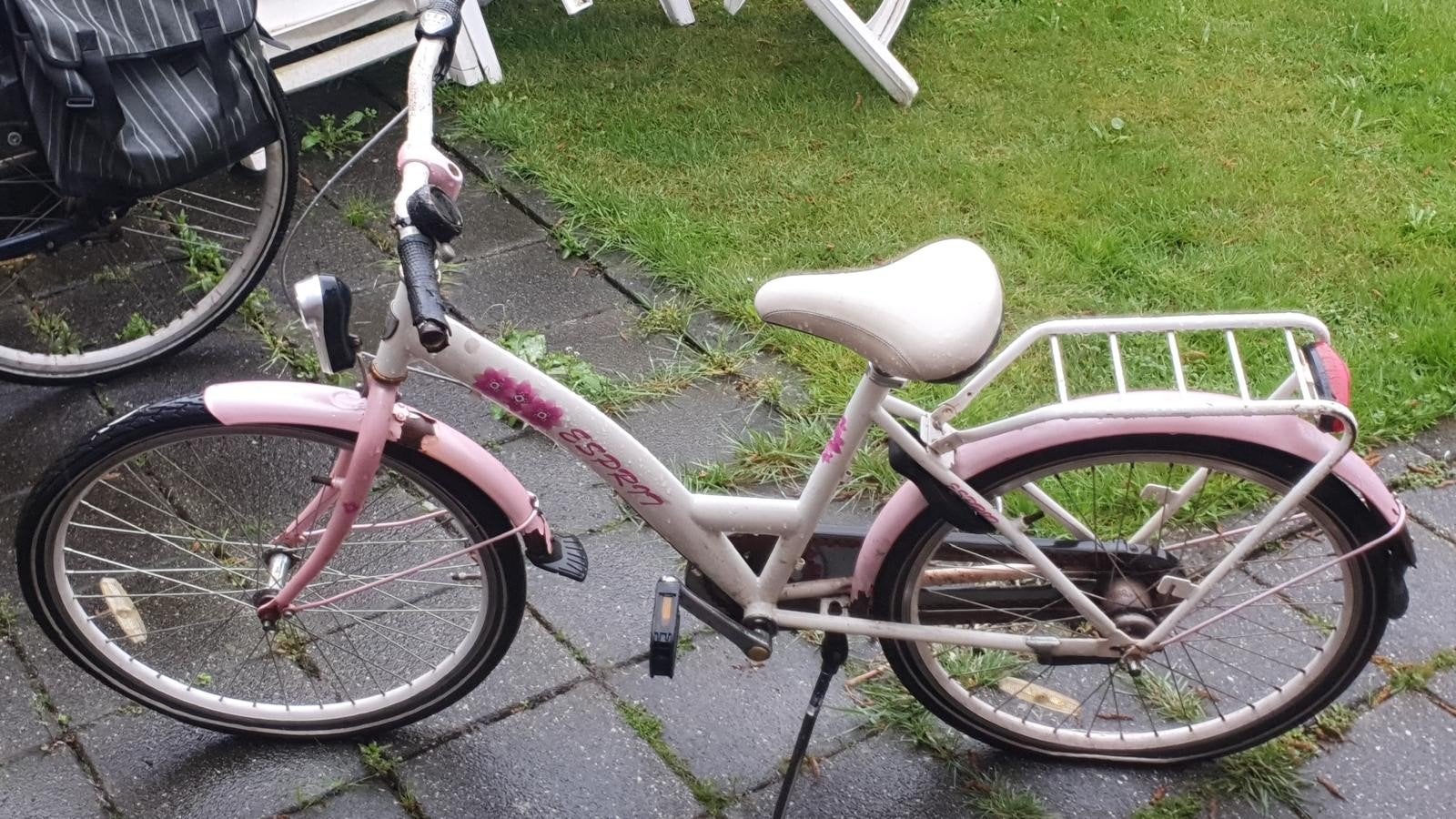 Meisjesfiets Esprit 20 inch - Roze/Wit, Terugtraprem, Gebruikt, Esprit, Ophalen of Verzenden