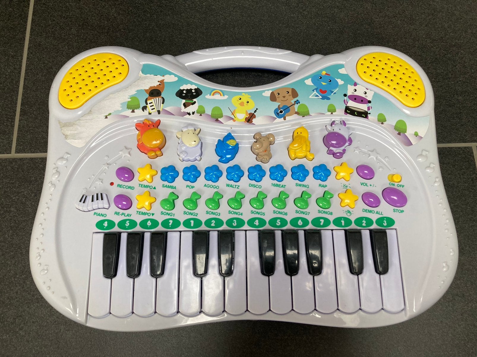 Piano’s / keyboard met dierengeluiden, Ophalen of Verzenden, Zo goed als nieuw