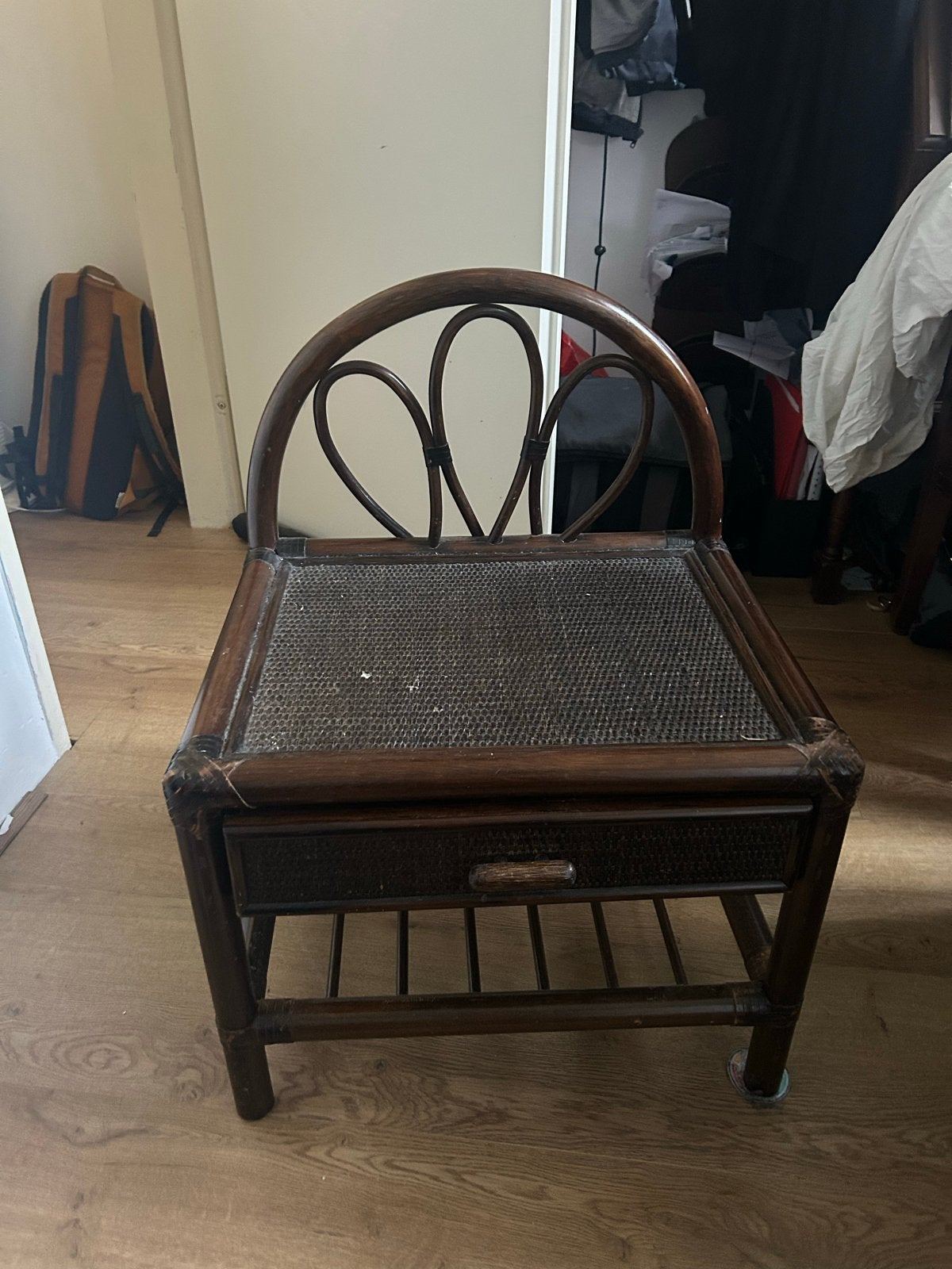 Vintage Franse Nachtkastjes - Set van 2, Ophalen, Gebruikt, Minder dan 45 cm, 55 tot 70 cm