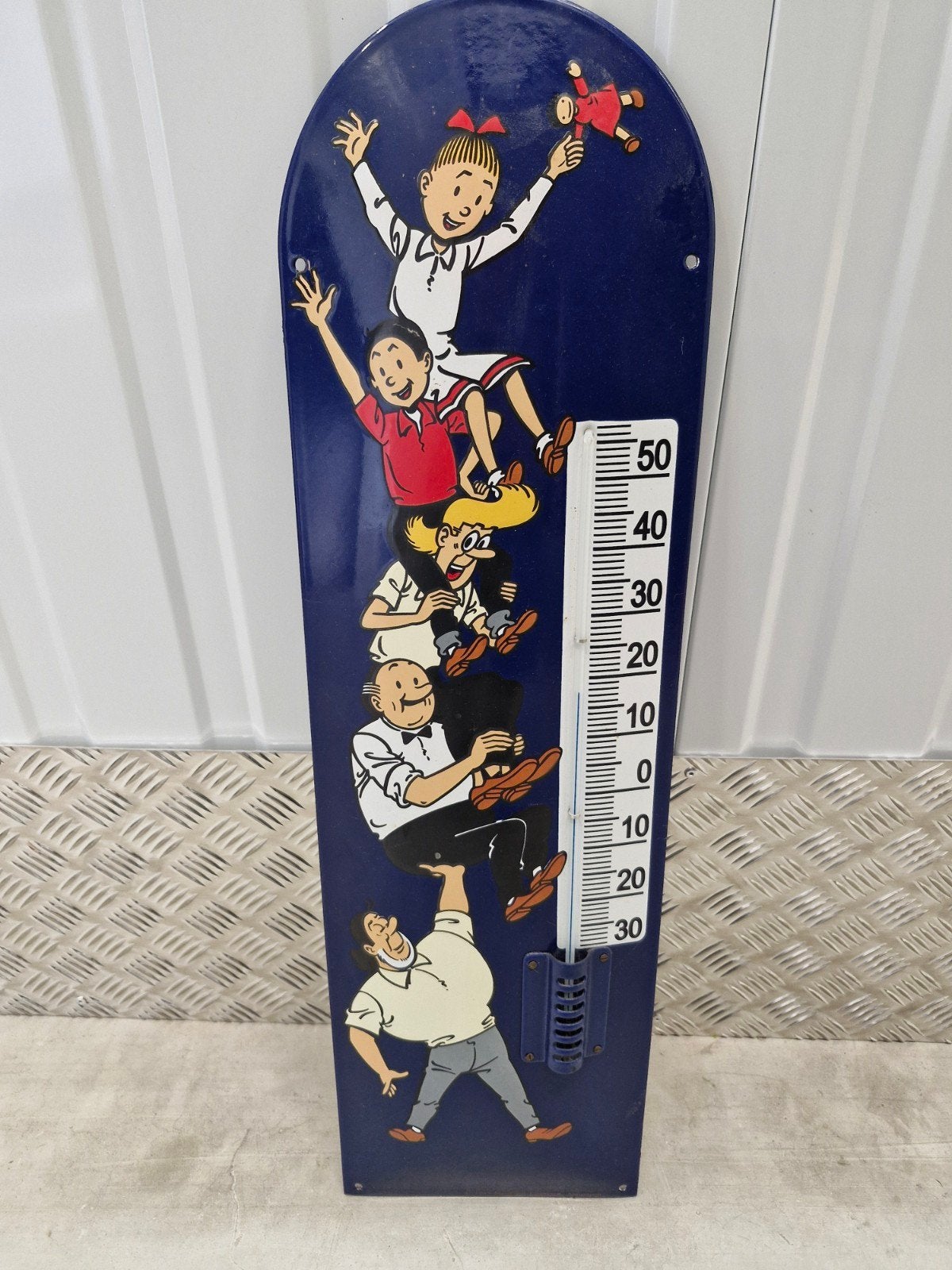 emaille Thermometer Suske En Wiske, Ophalen of Verzenden, Zo goed als nieuw, Overige typen