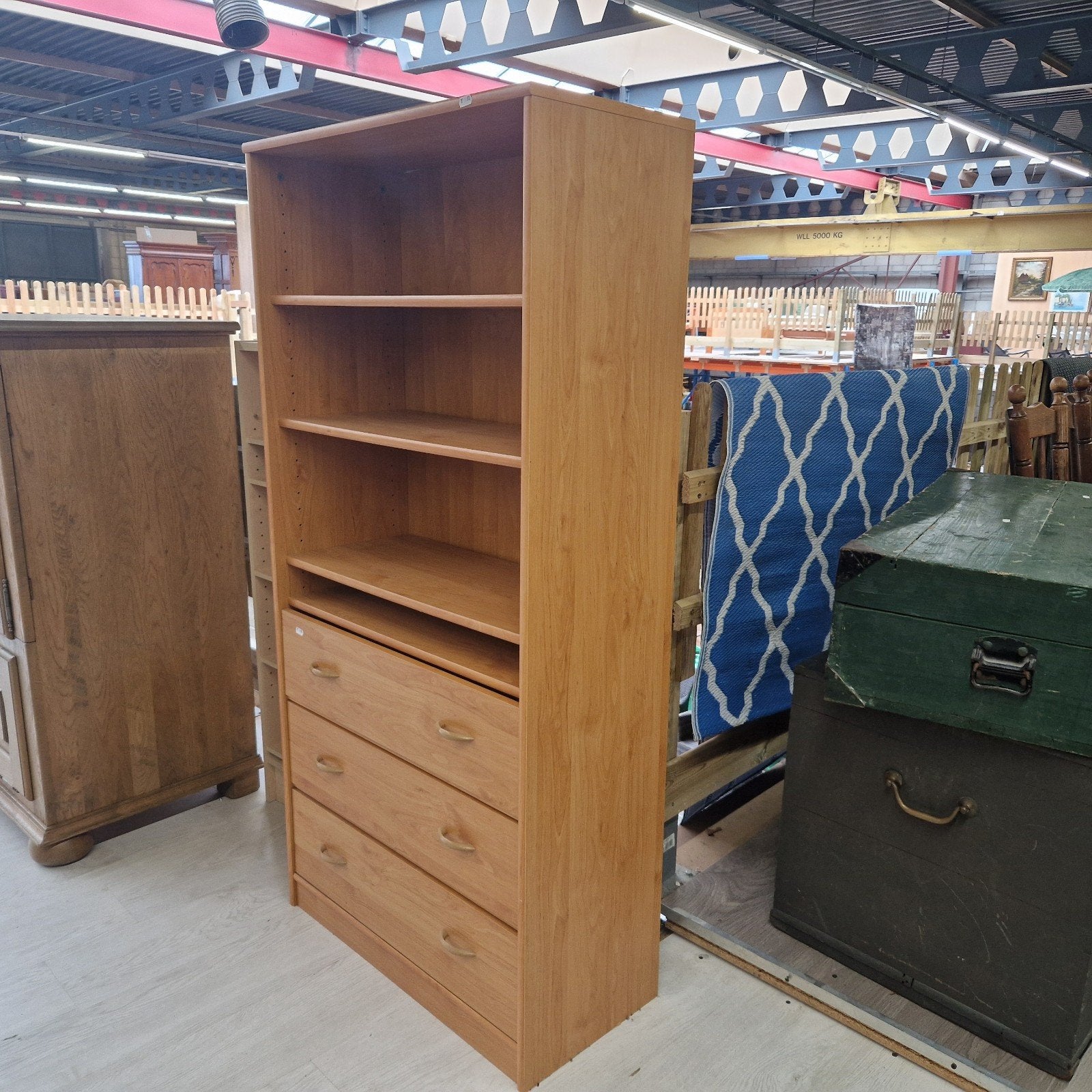 Kast met planken en lades - Kringloopwinkel Leiderdorp, Ophalen, Met plank(en), Gebruikt, Onbekend