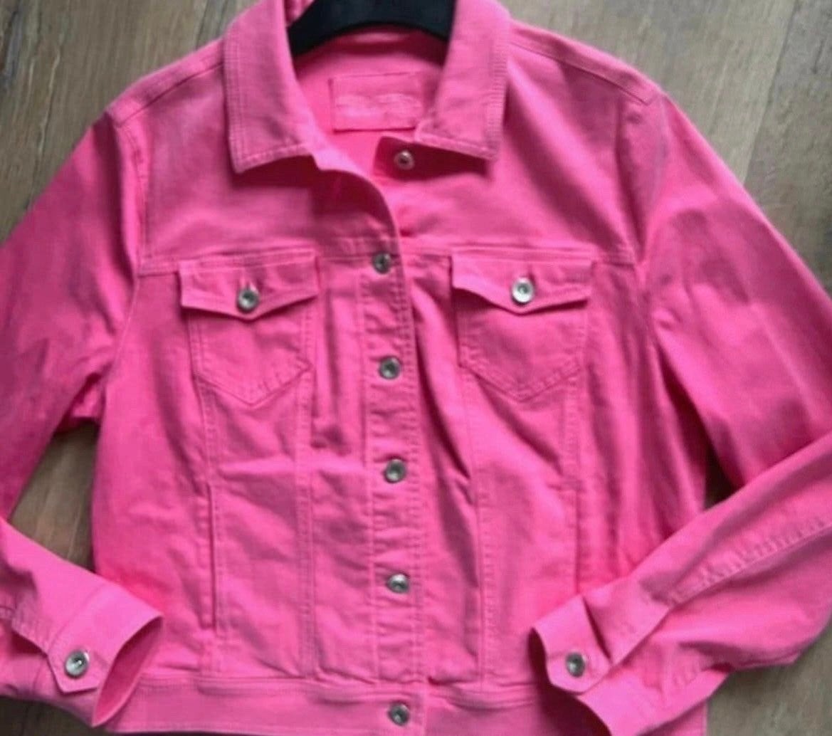 Roze spijkerjack van Gerry Weber maat M stretch, Ophalen of Verzenden, Nieuw, Maat 38/40 (M), Roze