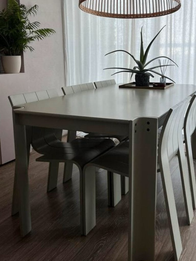 6 Vintage Gijs Bakker Castelijn Strip chair stoel en 1 tafel, Gebruikt, Ophalen of Verzenden, Nvt, Eén