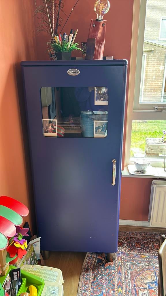 Malibu kast blauw, Huis en Inrichting, Ophalen, Gebruikt