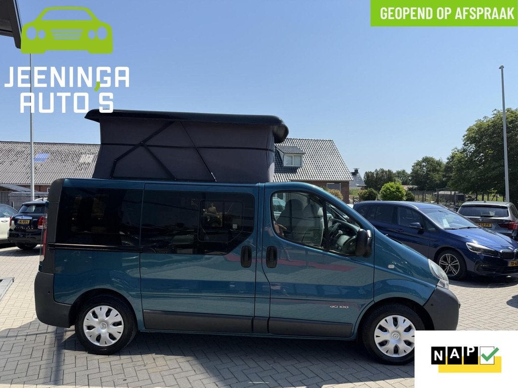 Renault Trafic bestel 1.9 dCi L2H1|CAMPERBUS-TENT-HEFDAK|Air, Caravans en Kamperen, Campers, Overige merken, Airbags, Koelkast