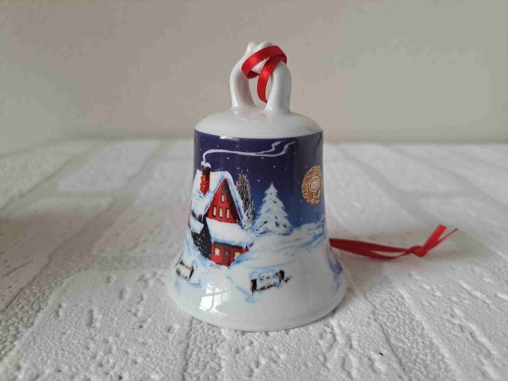 Kerstbel 6x8cm Kinder Surprise Hochster Porzellan Manufaktur, Ophalen of Verzenden, Nieuw