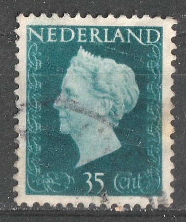 nvph 485 Koningin Wilhelmina 1947, Postzegels en Munten, Postzegels | Nederland, Ophalen of Verzenden, Na 1940, Gestempeld