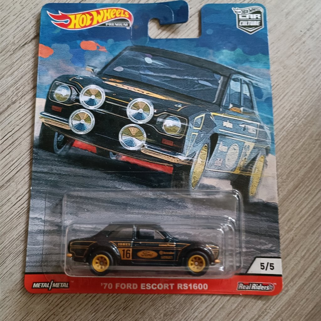 Hot Wheels Premium Car Culture Door Slammers 70 Ford Escort, Ophalen of Verzenden, Nieuw, Auto