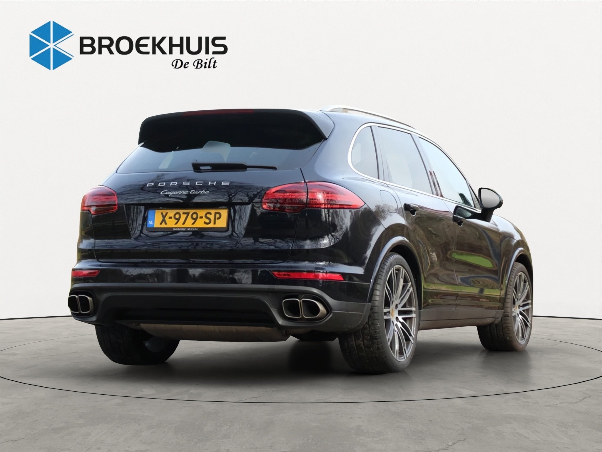 Porsche Cayenne 4.8 Turbo, Auto's, Gebruikt, Blauw, 520 pk, Leder