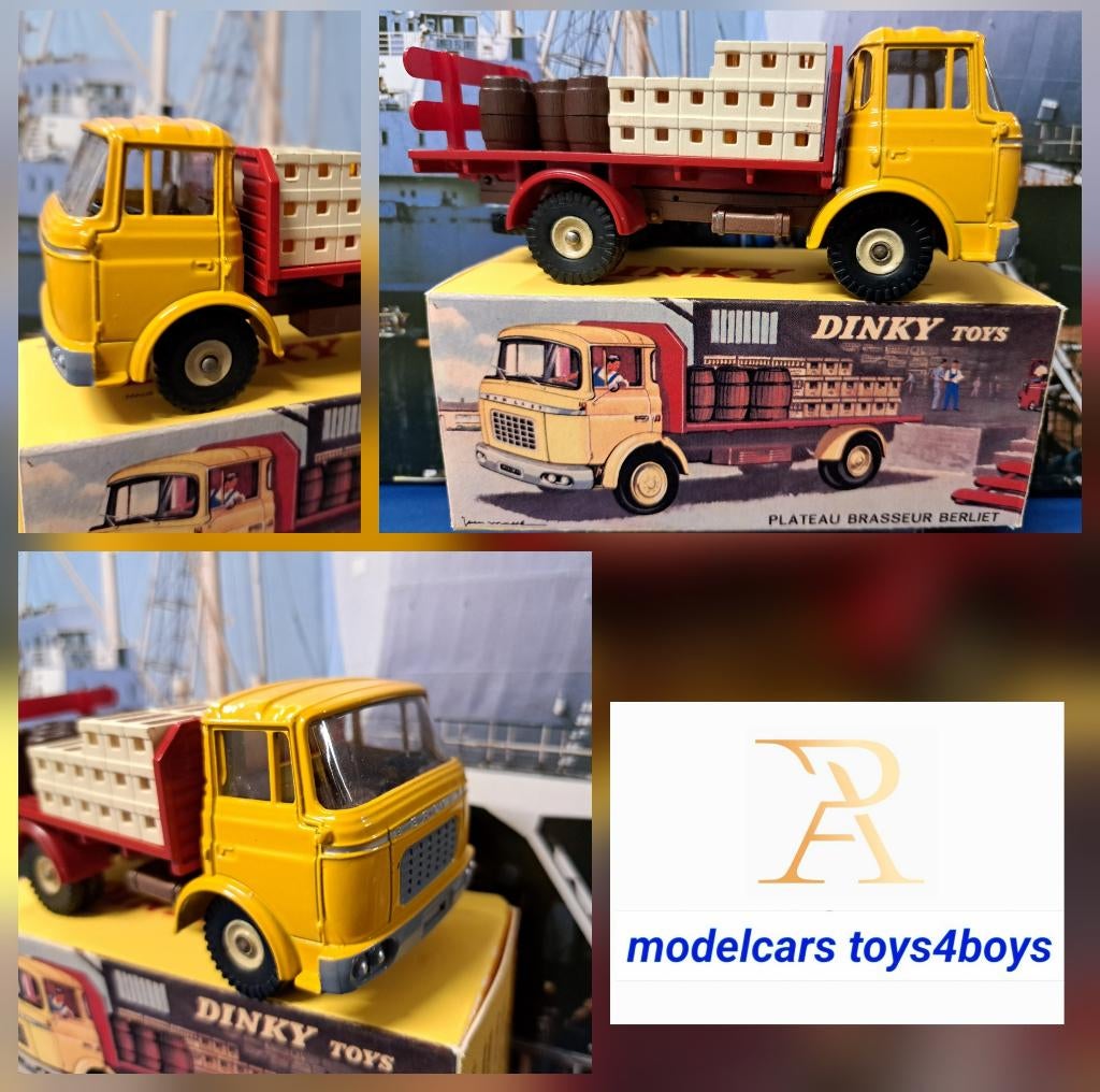 Dinky Toys France no 588 Berliet GAK Plateau Brasseur 1/43, Verzenden, Zo goed als nieuw, Auto, Dinky Toys