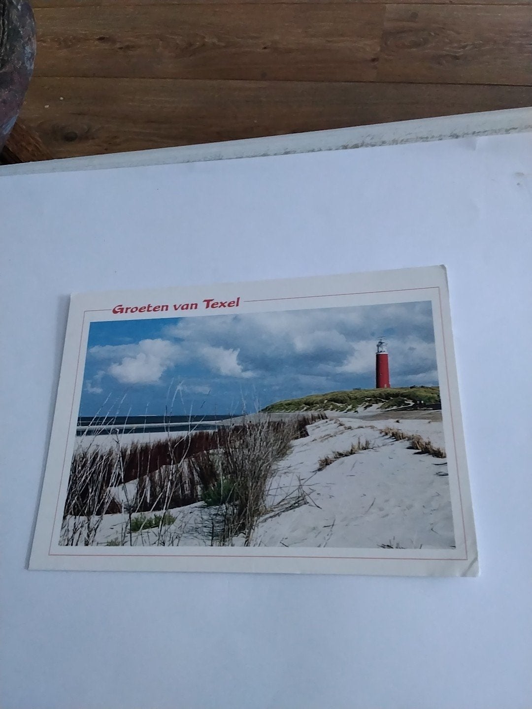 Ansichtkaart Groeten van Texel - Vuurtoren, Verzamelen, Ophalen of Verzenden, 1980 tot heden, Gelopen, Waddeneilanden