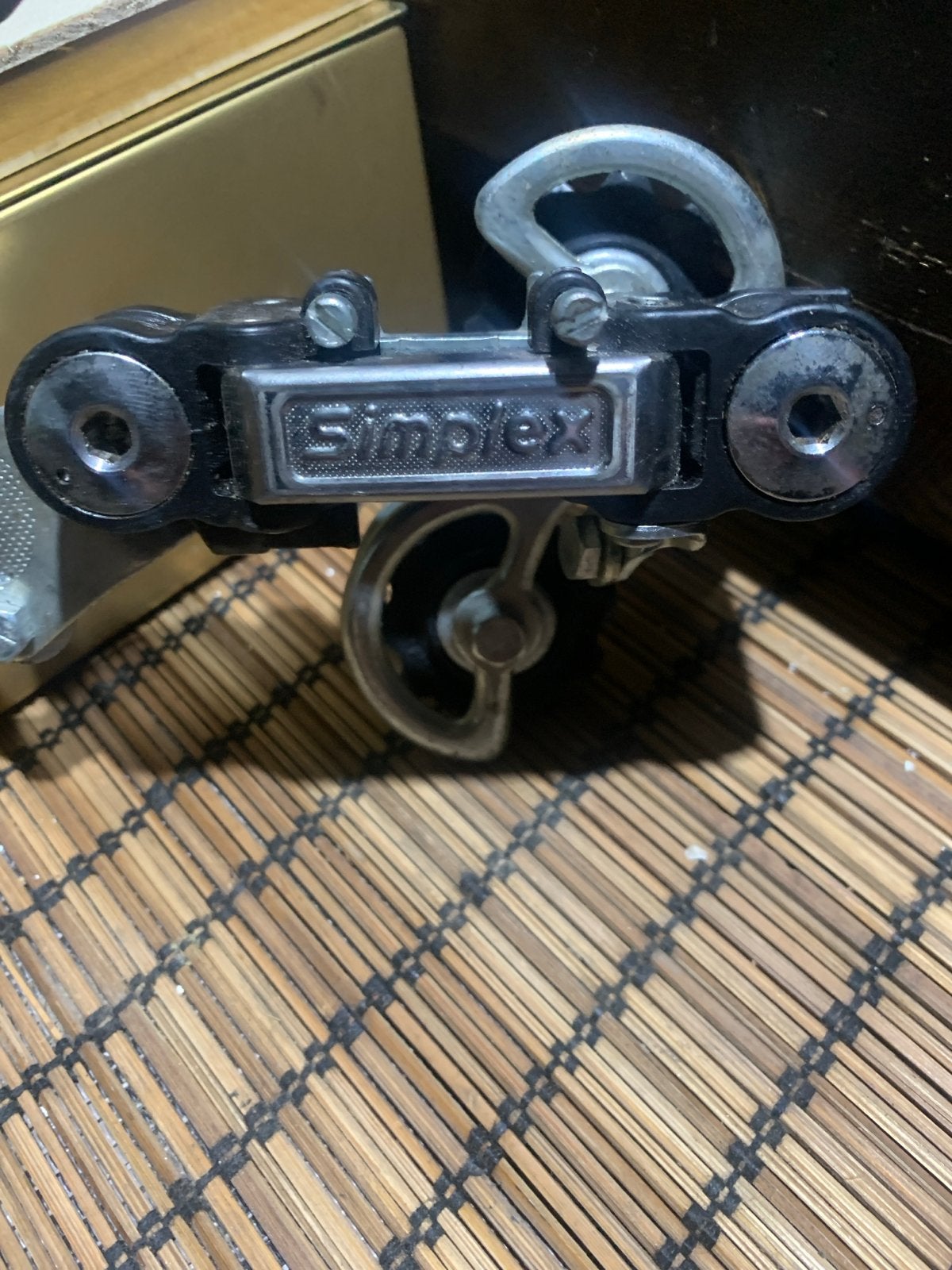 Vintage  REAR Simplex Derailleur - Klassieke Fiets Onderdeel, Nieuw, Ophalen of Verzenden, Derailleur of Ketting, Aluminium