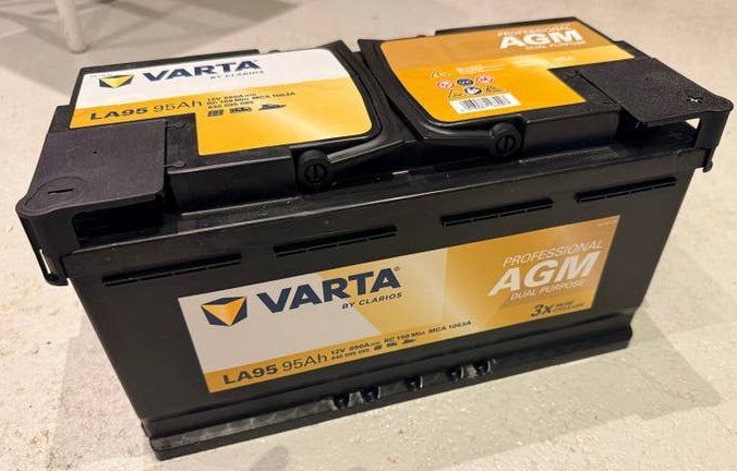 Varta LA95 95Ah Professional AGM Dual Purpose Accu, Nieuw, Universele onderdelen