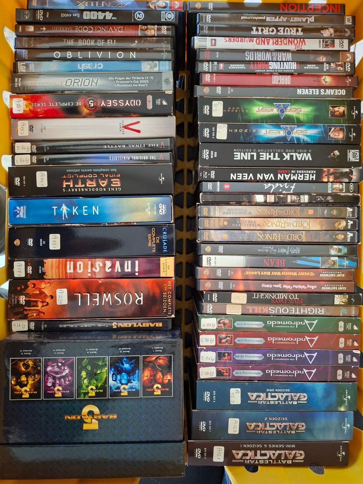 DVD-collectie: films en series SF, Ophalen, Gebruikt, Alle leeftijden, Overige genres