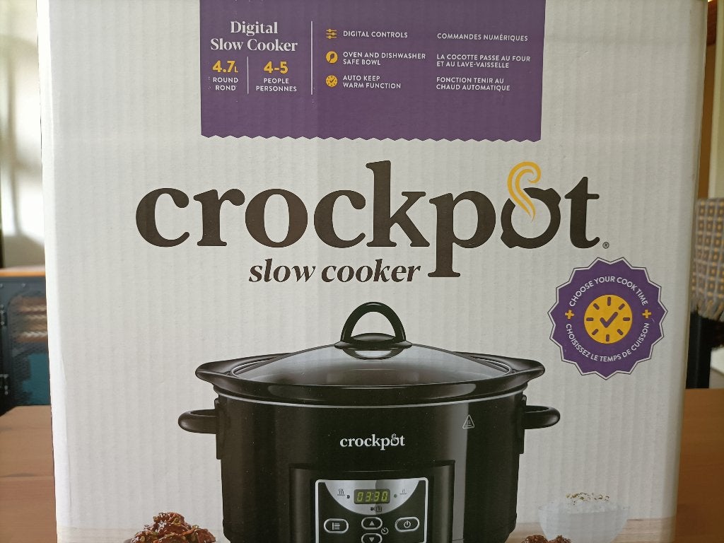 Crockpot Digitale Slowcooker 4.7L met timer - Nieuw in doos, Ophalen, Timer, Nieuw