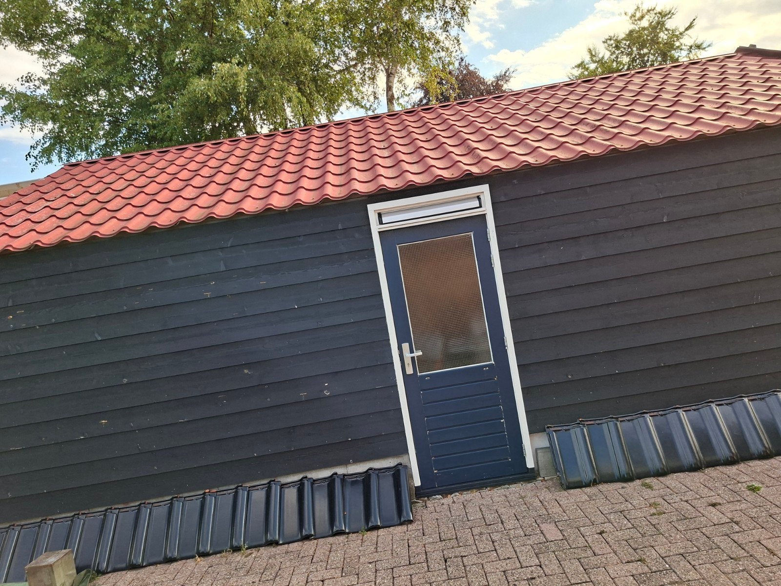 Dakpanplaten, Doe-het-zelf en Verbouw, Dakpannen en Dakbedekking, Gebruikt, 15 m² of meer, Metaal, Rood