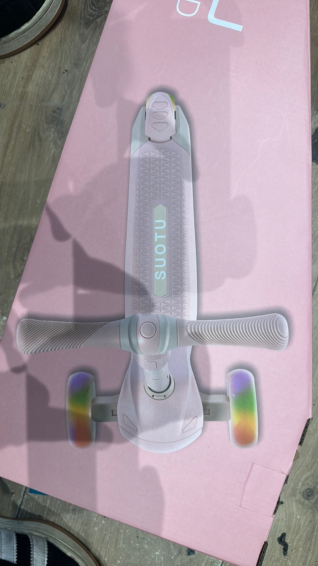 Suotu 3-Wiel Kinderstep Roze - Nieuw in doos, Ophalen of Verzenden, Nieuw, Gewone step