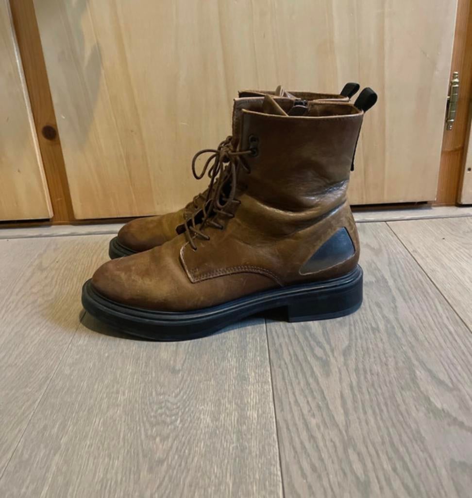 Stoere boots Mjus 41, Kleding | Dames, Schoenen, Hoge laarzen, Bruin, Ophalen of Verzenden, Zo goed als nieuw