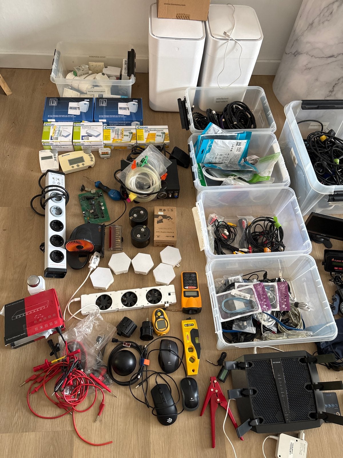Moet weg! Grote partij elektronica, kabels, adapters, smart!, Computers en Software, Overige Computers en Software, Gebruikt, Ophalen