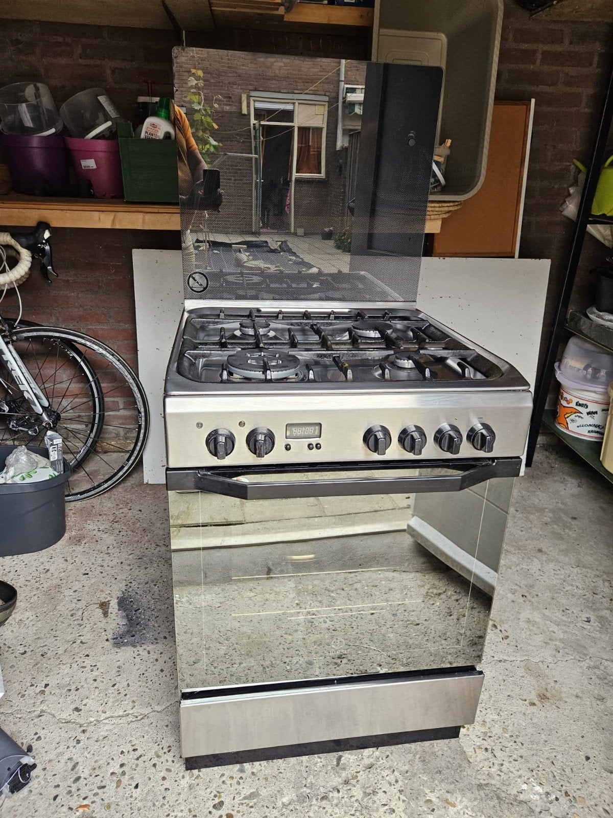 gasfornuis, Witgoed en Apparatuur, Ophalen, Gebruikt, 4 kookzones, Gas