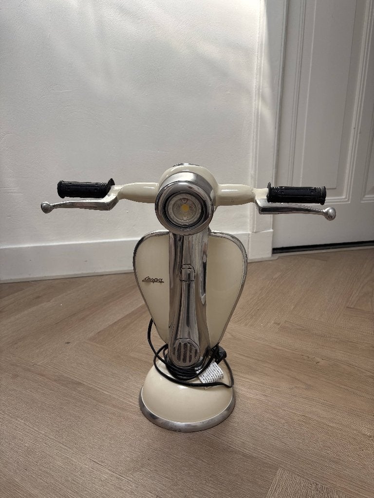 Piaggio - Tafellamp - Vespa - Aluminium, Retro, vintage, Ophalen of Verzenden, Zo goed als nieuw, Glas