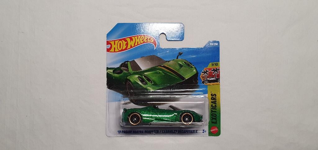 Hot Wheels 2017 Pagani Huayra Roadster green, Ophalen of Verzenden, Nieuw, Auto